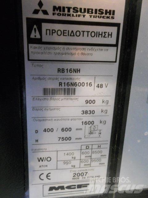 Mitsubishi RB16NH Ретрак/ Високоповдигач с изместване на вилката напред