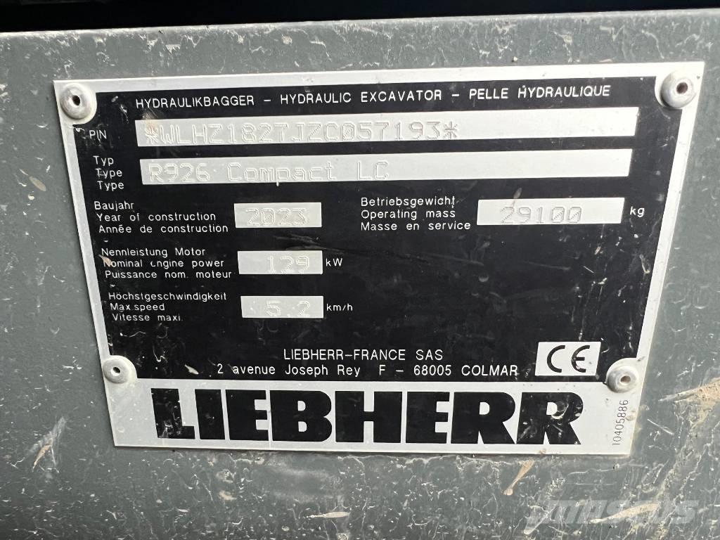 Liebherr R926 Comp Верижен екскаватор