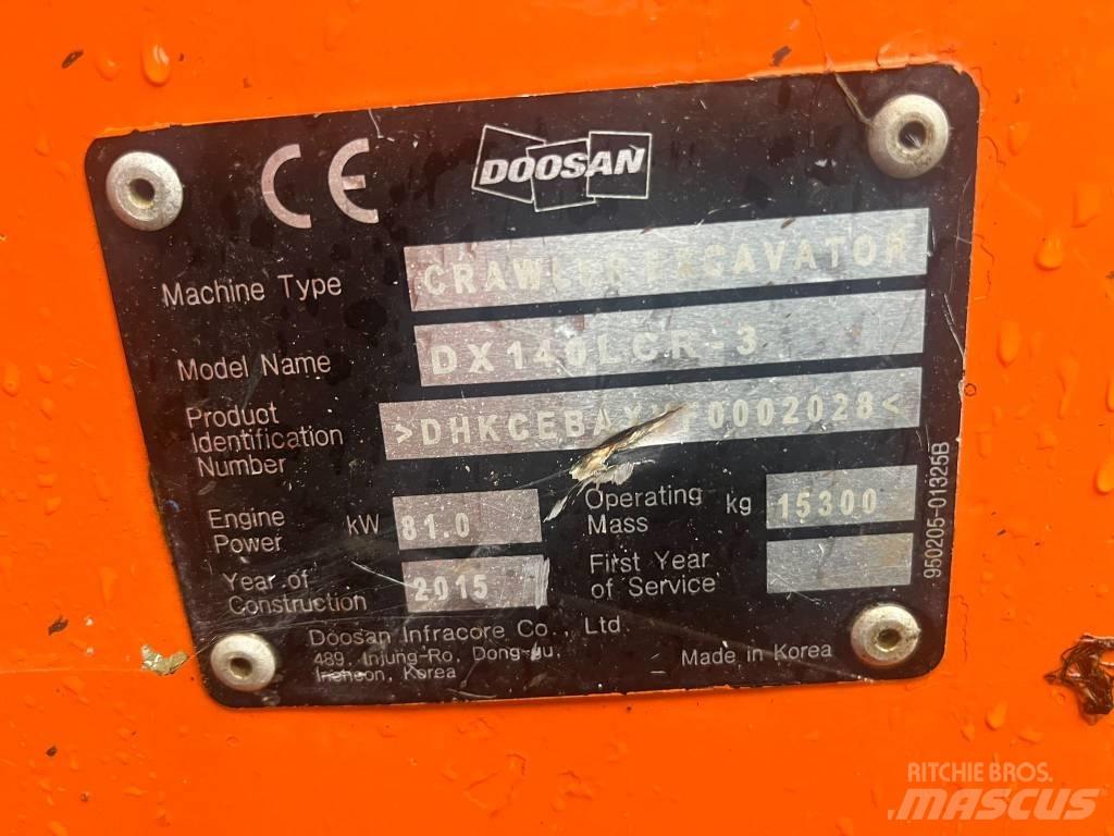  2015 DX140LCR-3 Верижен екскаватор