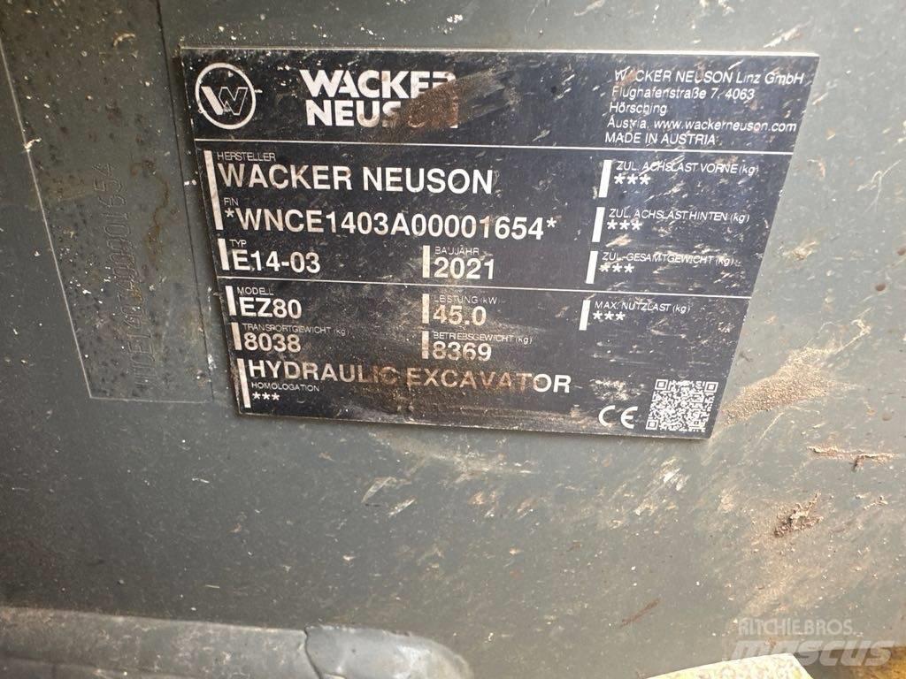 Wacker Neuson EZ80 Верижен екскаватор