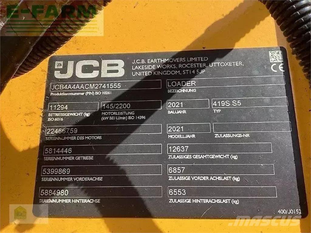 JCB 419s s5 Мини екскаватори < 7 т