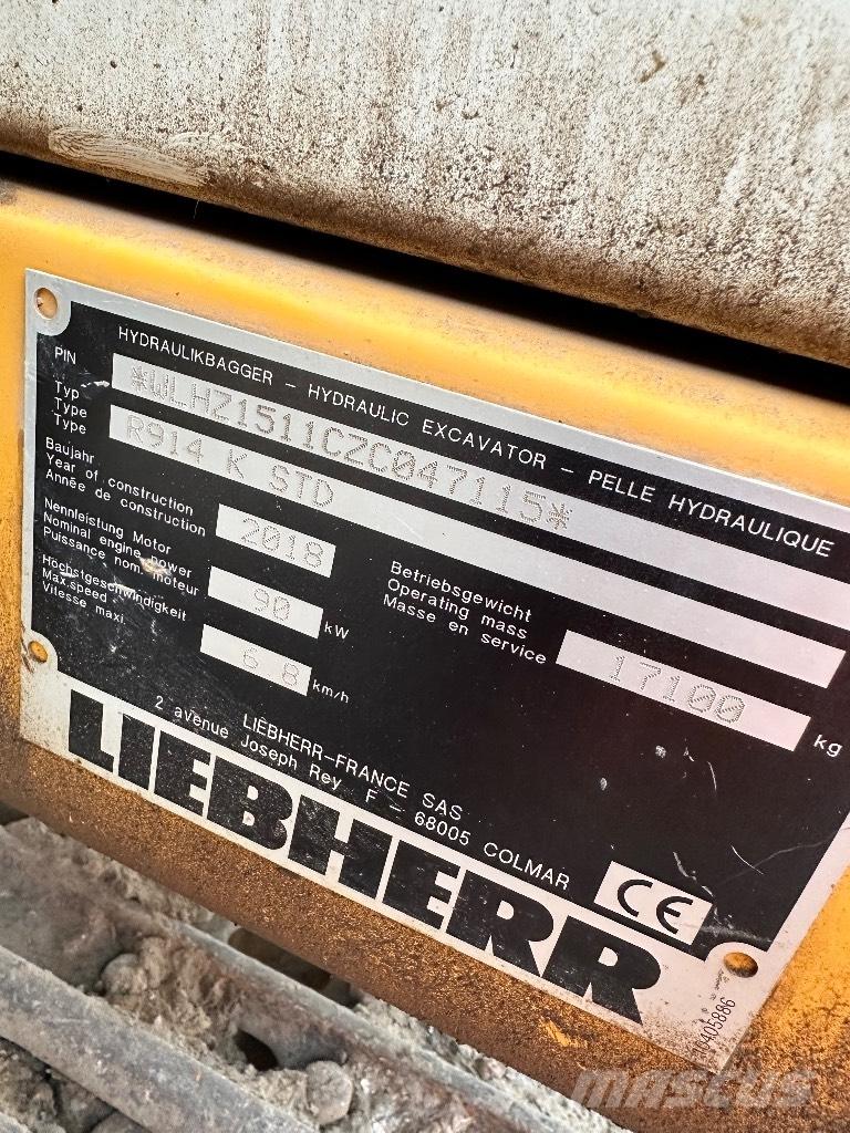 Liebherr R 914 K STD Верижен екскаватор