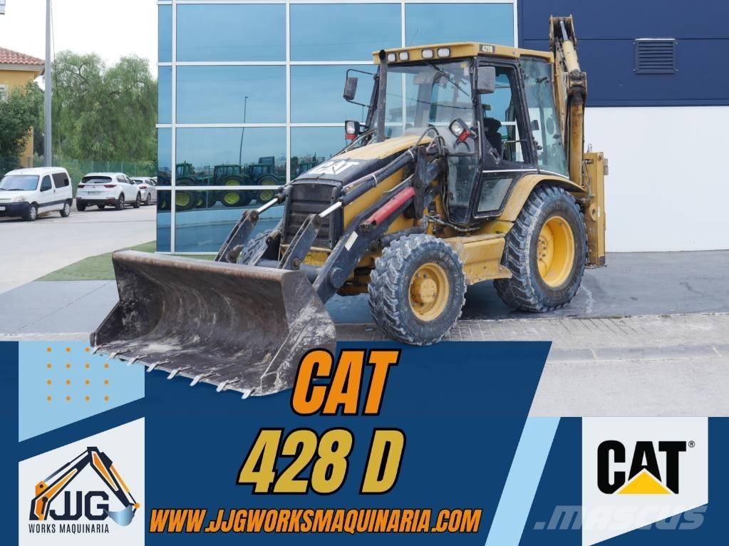 CAT 428 D Товарач със заден ексватор