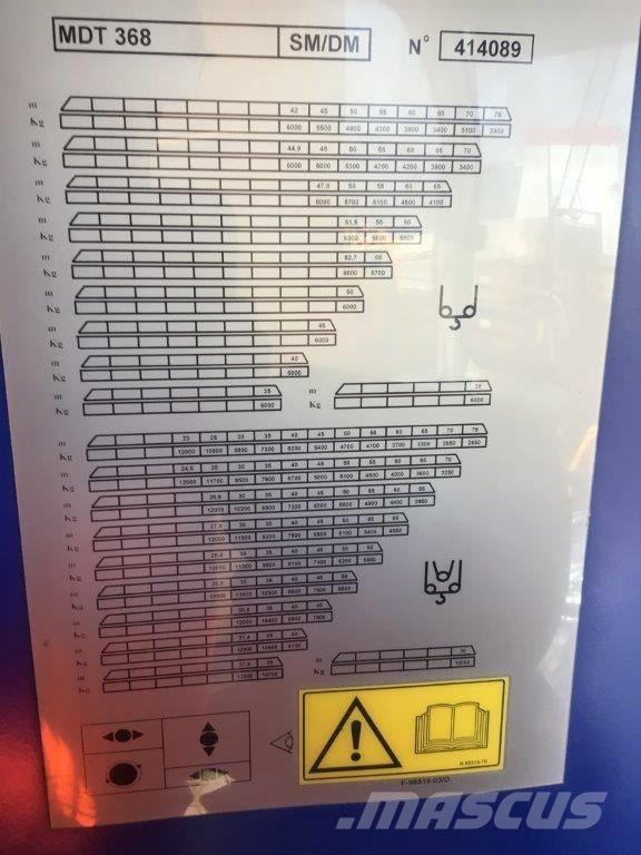 Potain MDT368 Мачтови кранове