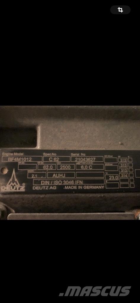 Deutz BF4M1012 Колесни товарачи