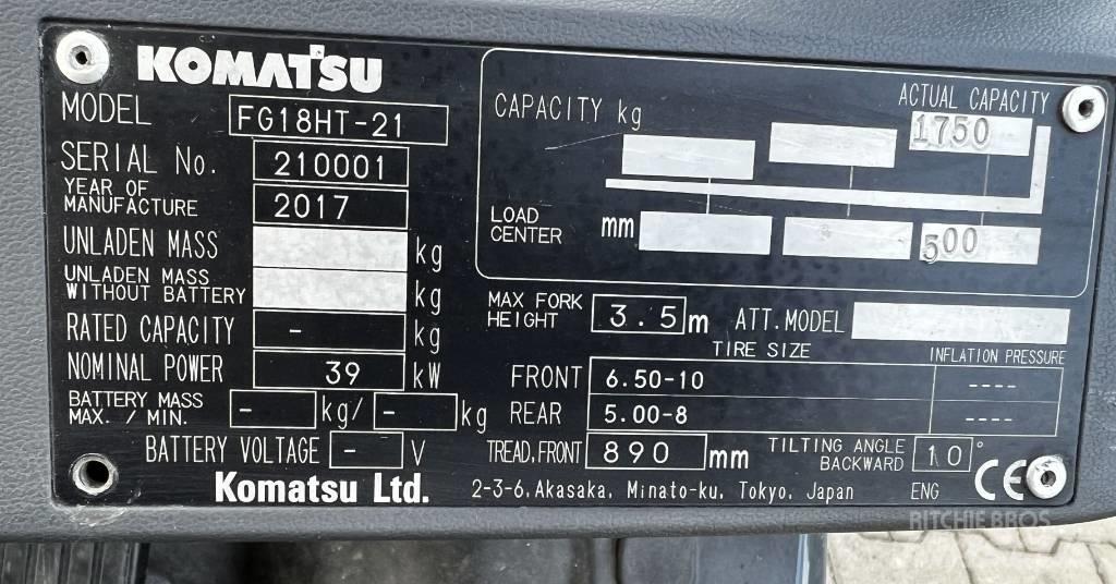 Komatsu FG15HT-21 Камиони с АГУ
