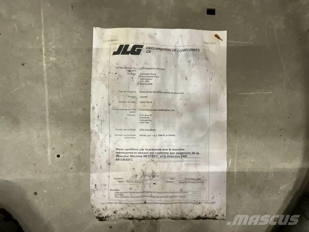 JLG 3394 RT Ножични работни платформи