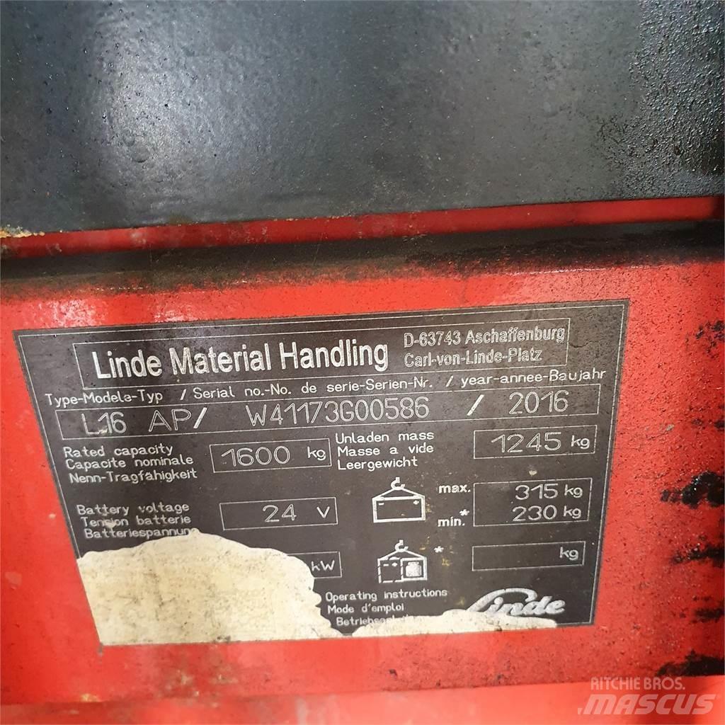 Linde L16AP Колички високоповдигачи с теглич