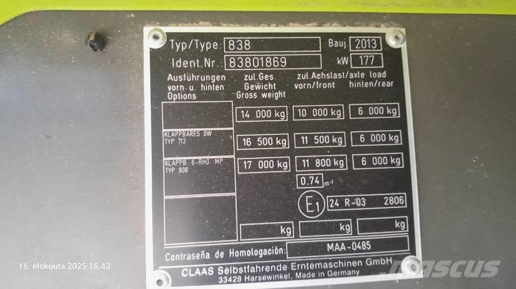 CLAAS Tucano 430 APS Комбайни