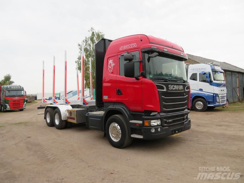 Scania R 520 За превоз на дървени трупи