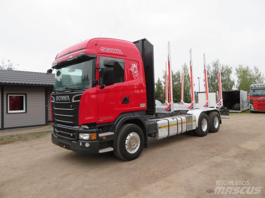 Scania R 520 За превоз на дървени трупи