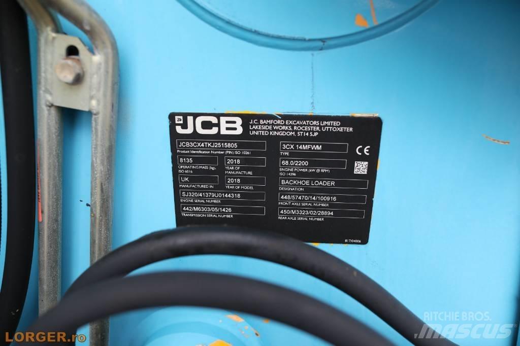 JCB 3 CX 14 Товарач със заден ексватор