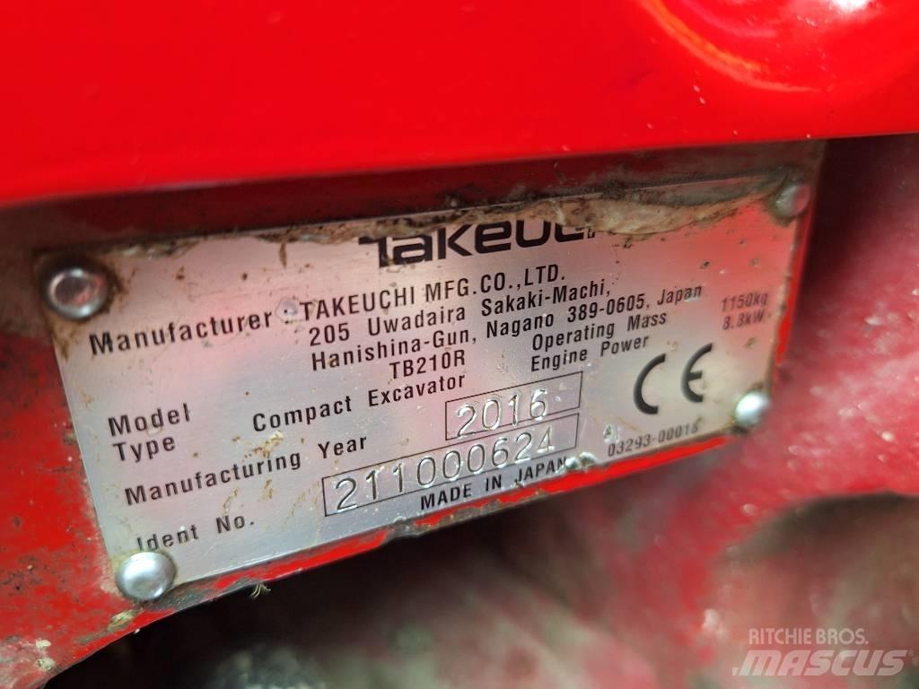 Takeuchi TB 210 R Мини екскаватори < 7 т