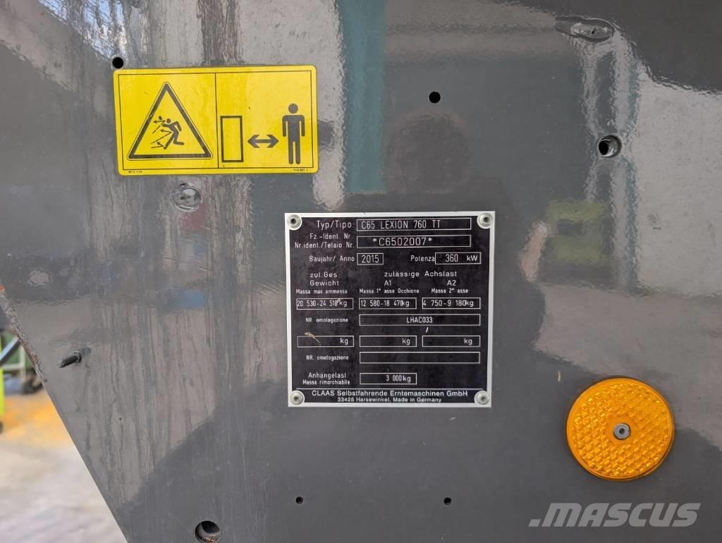 CLAAS Lexion 760 TT Комбайни