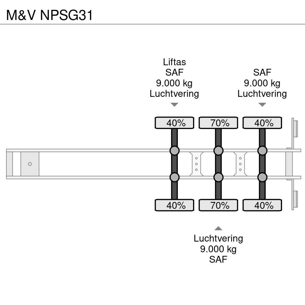 M&V NPSG31 Плоскоподови / Бордови полуремаркета
