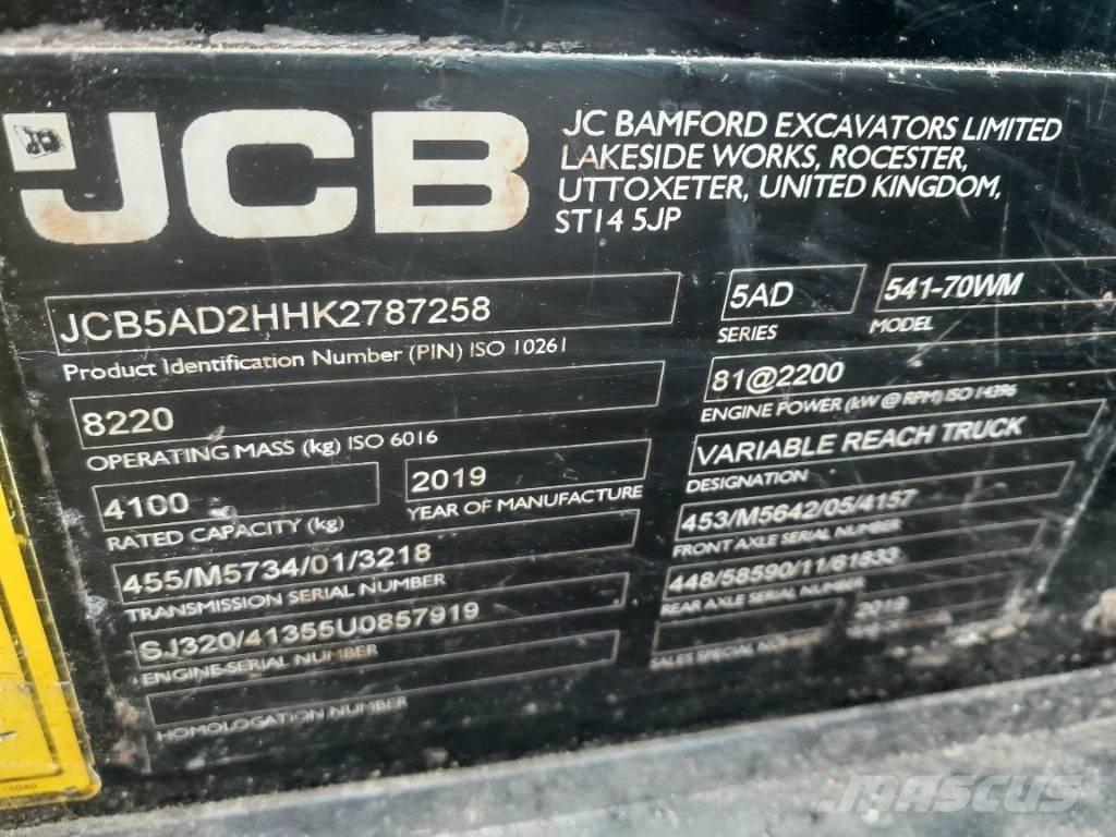 JCB 541-70 Телескопични товарачи за селското стопанство