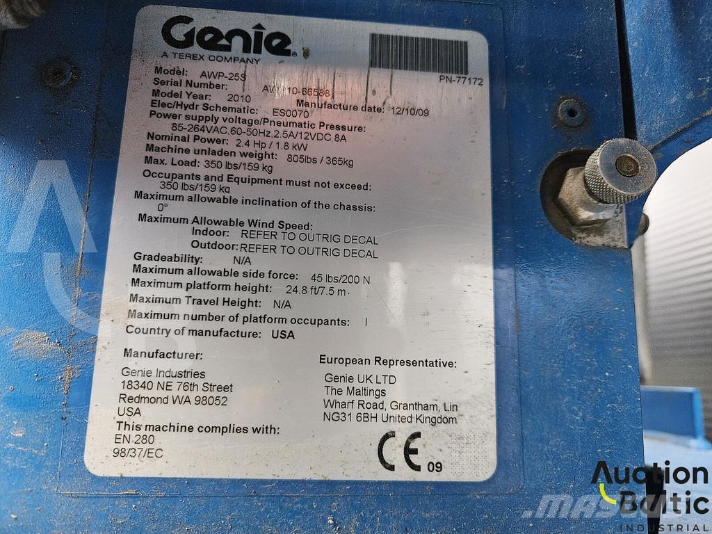 Genie AWP 25 S Други вишки и платформи