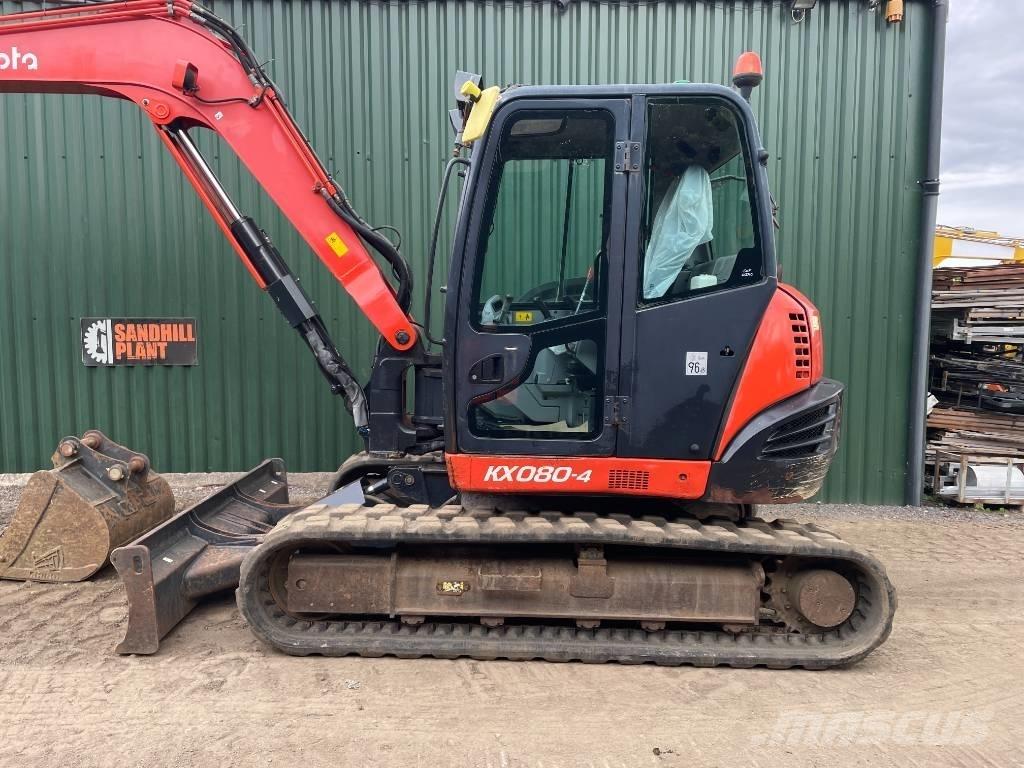 Kubota KX 080-4 Средни екскаватори 7т - 12т