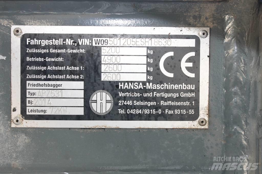 Hansa APZ 531 Колесни екскаватори