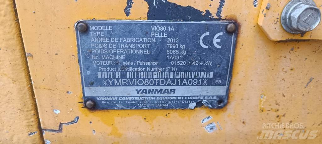 Yanmar Vio 80-1A Средни екскаватори 7т - 12т