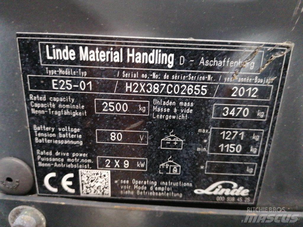 Linde E25-01 Електрически вилични кари-повдигачи