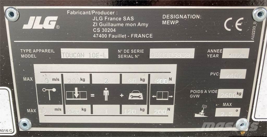 JLG Toucan 10E-L Други вишки и платформи