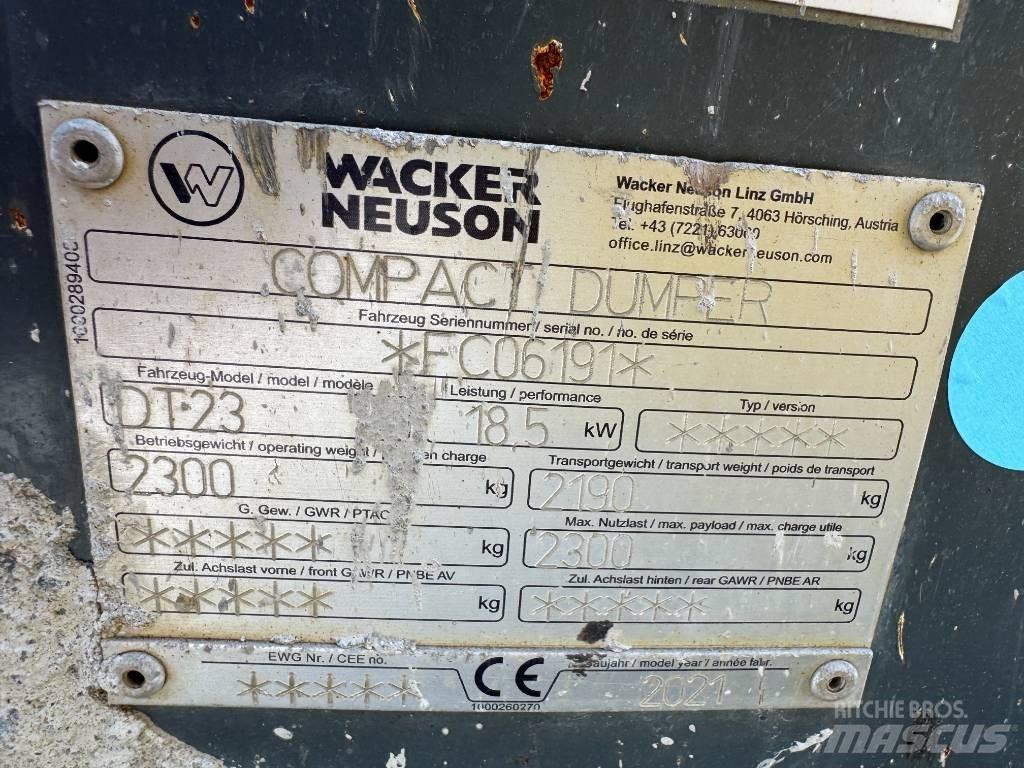 Wacker Neuson DT23 Верижни дъмпери