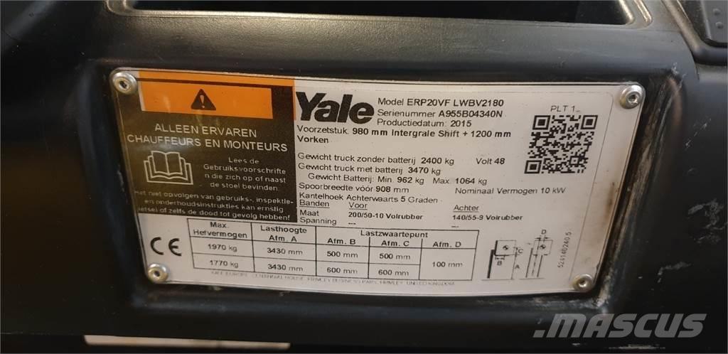 Yale ERP20VF 2014 Електрически вилични кари-повдигачи
