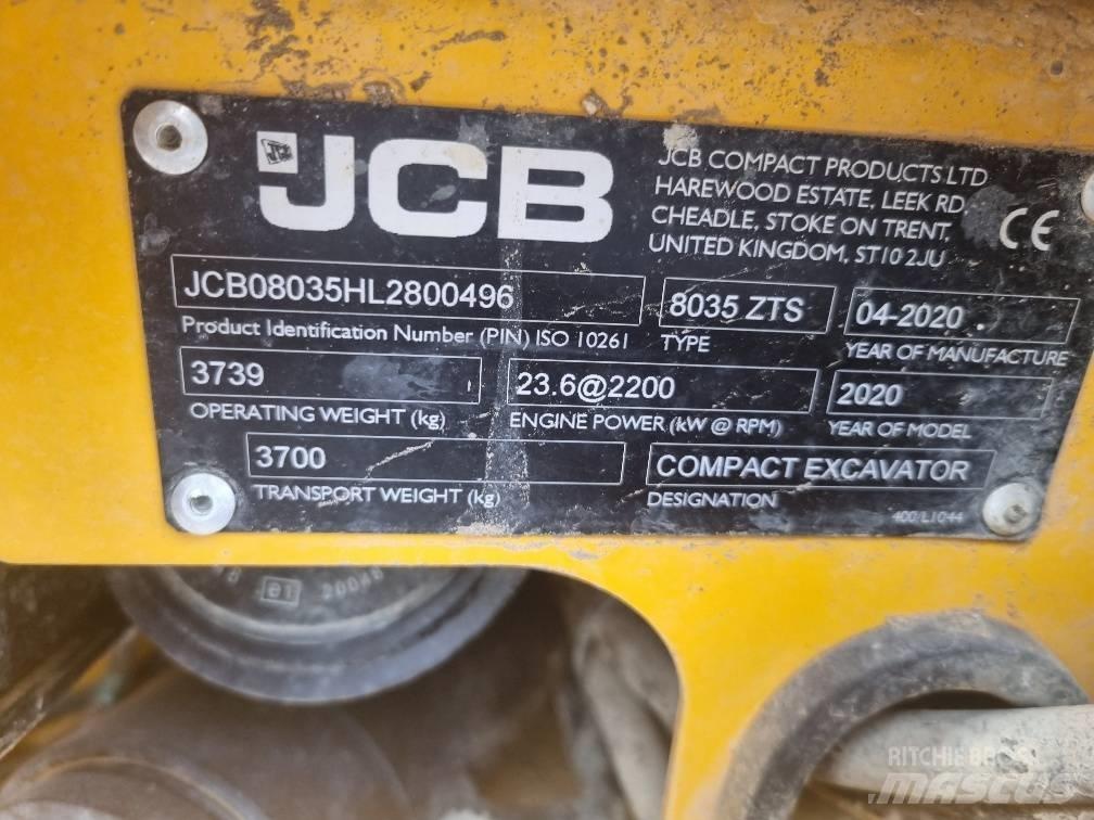 JCB 8035 ZTS Мини екскаватори < 7 т