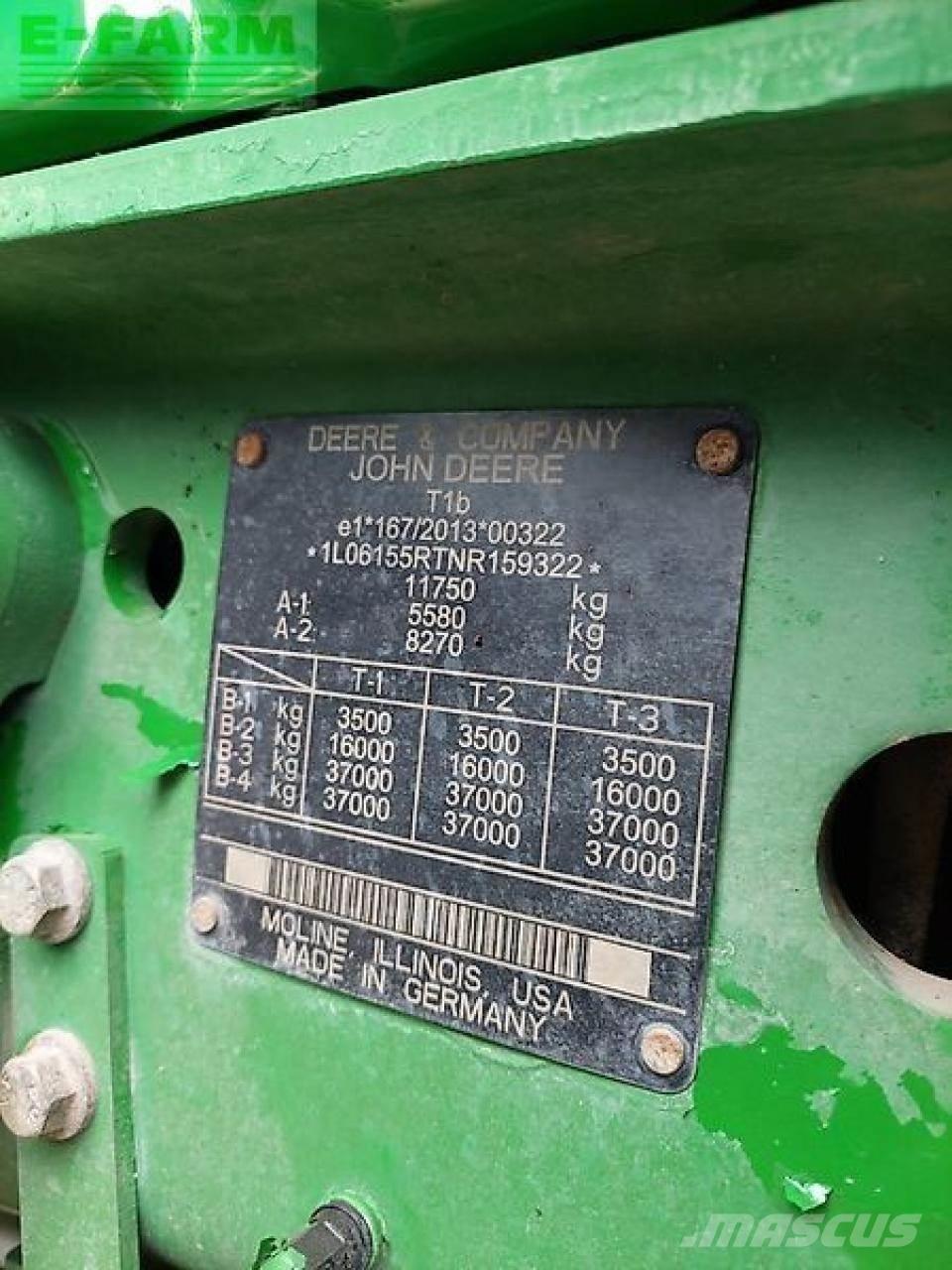 John Deere 6r 155 Трактори