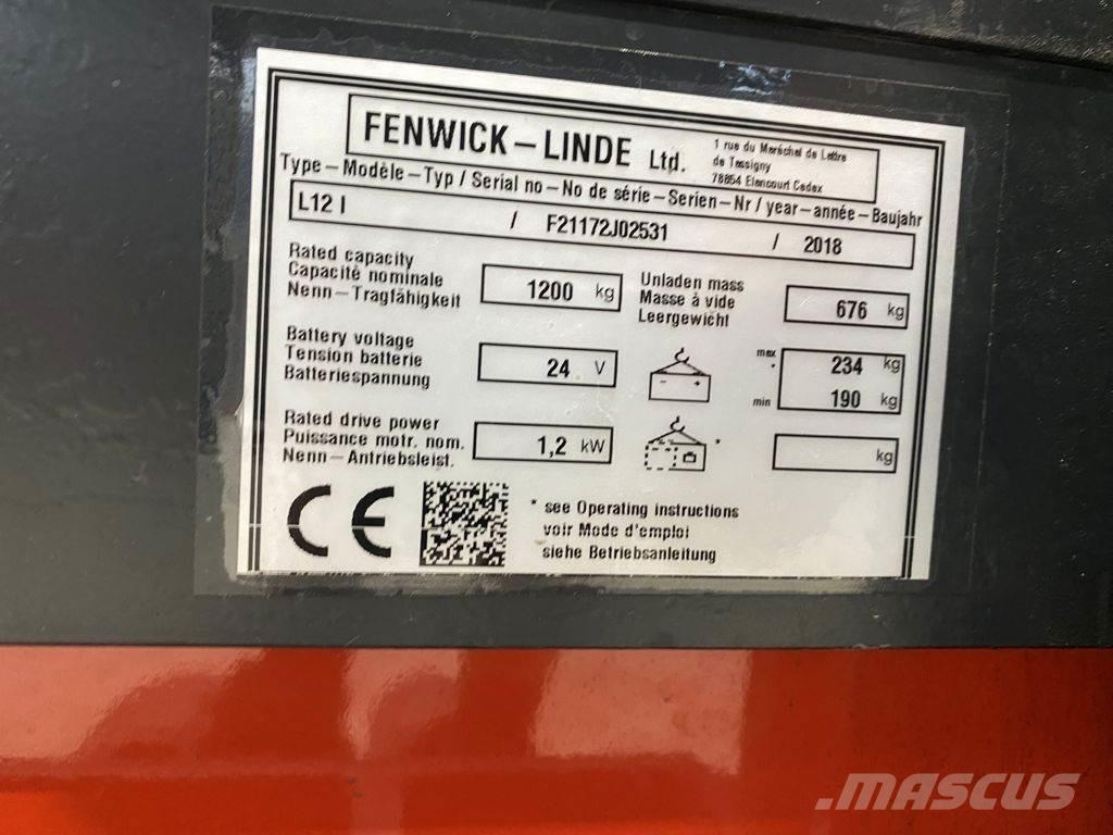 Linde L12 I Колички високоповдигачи с теглич