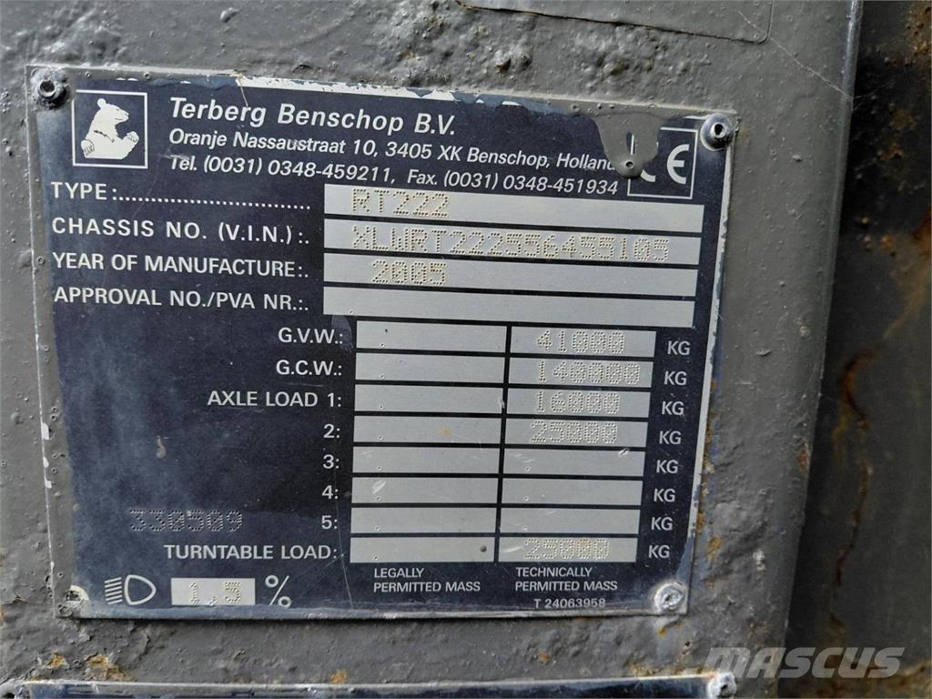 Terberg RT222 Обработка на материали - други