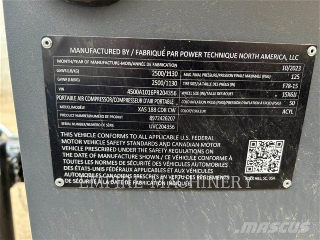 Atlas Copco XAS188CD Компресори