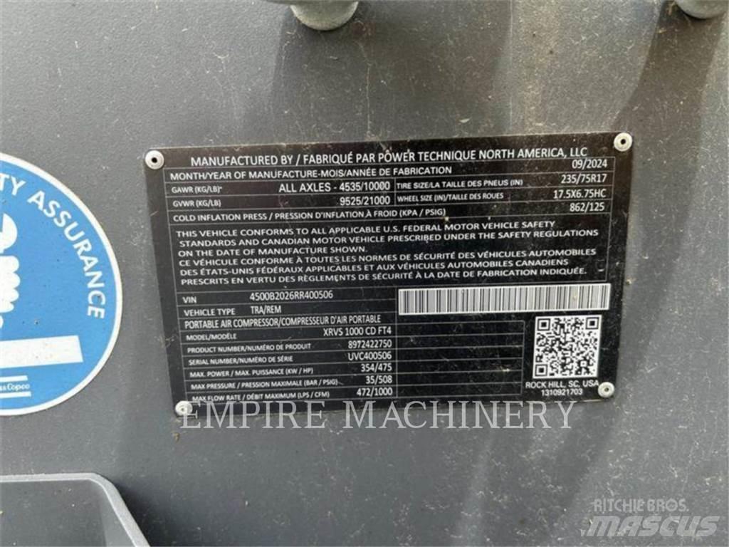 Atlas Copco XRVS1000CD Компресори