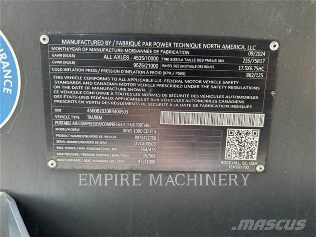 Atlas Copco XRVS1000CD Компресори