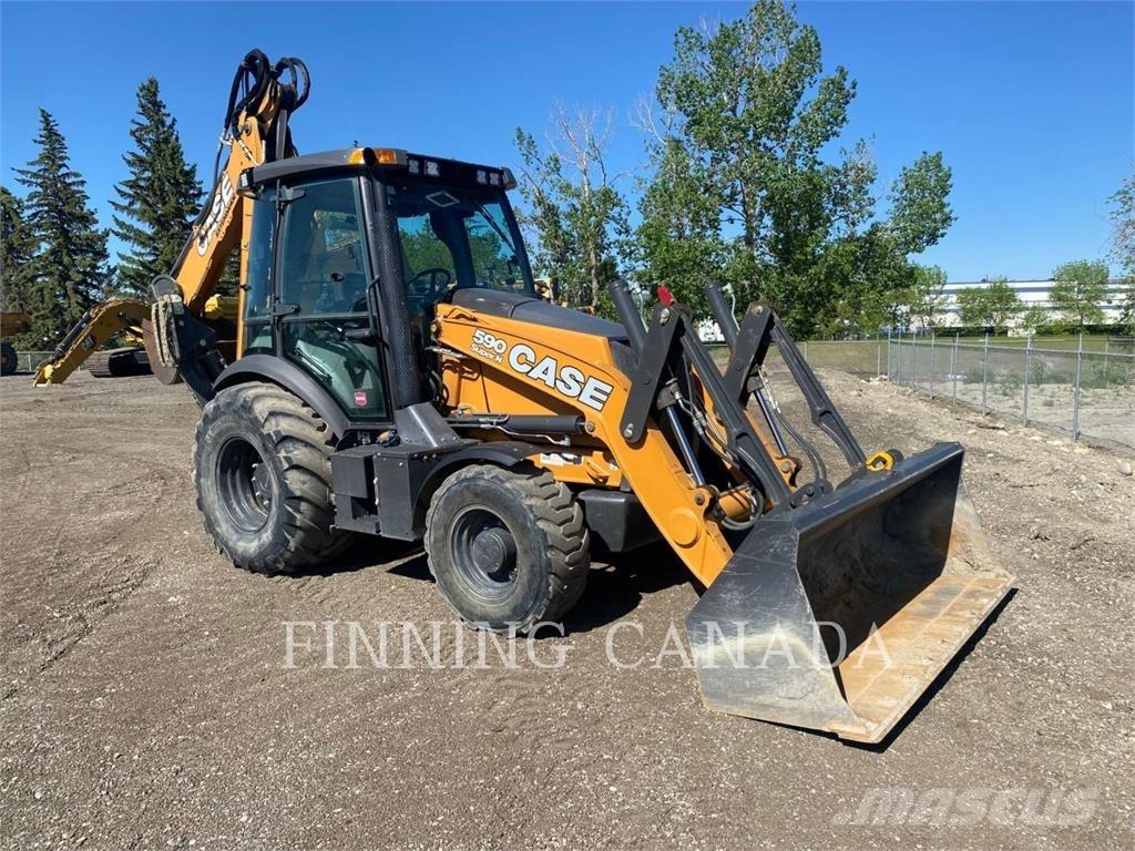 CASE 590 SN Товарач със заден ексватор