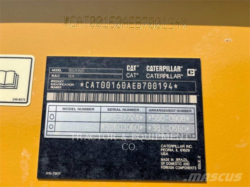 CAT 160 AWD Грейдери