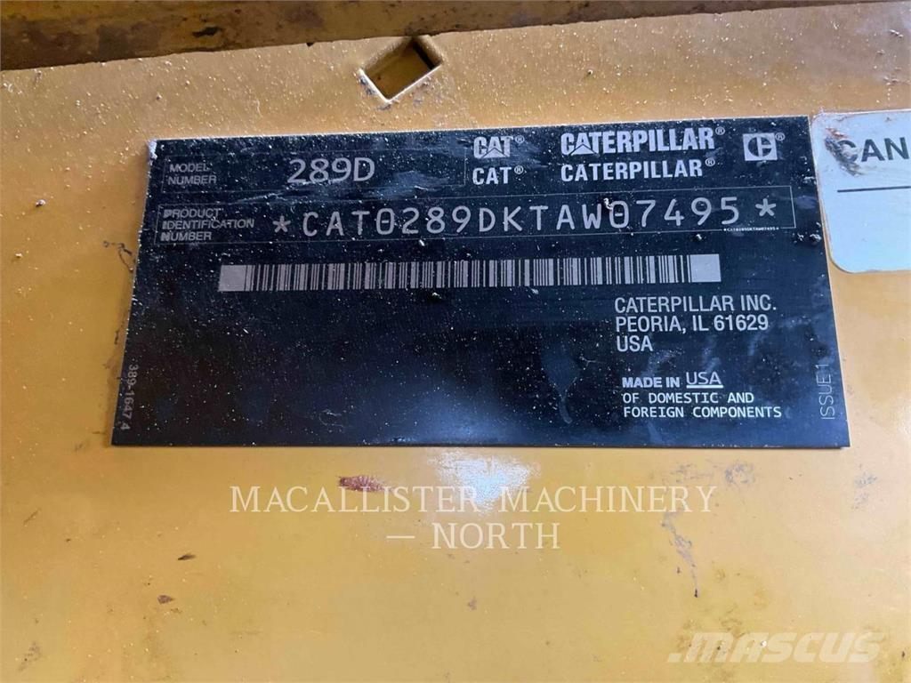 CAT 289D A2Q Мини товарачи
