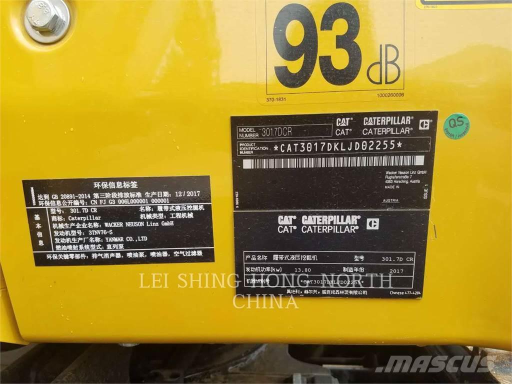 CAT 301.7DCR Верижен екскаватор
