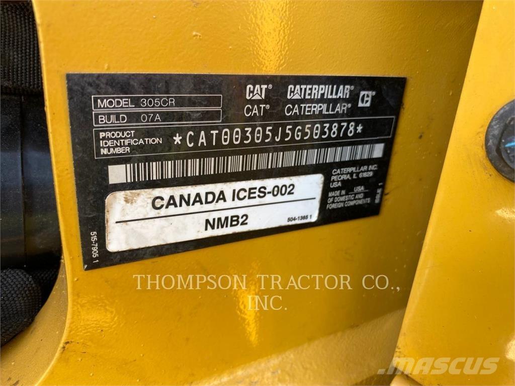 CAT 305 CR Верижен екскаватор