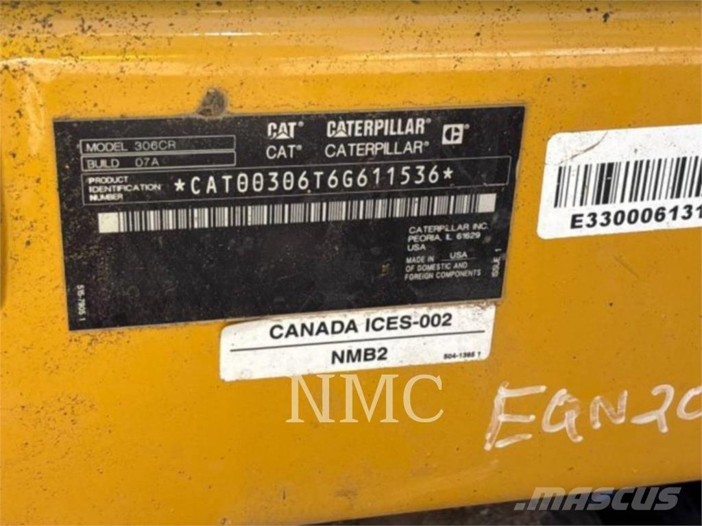 CAT 306-07CR Верижен екскаватор