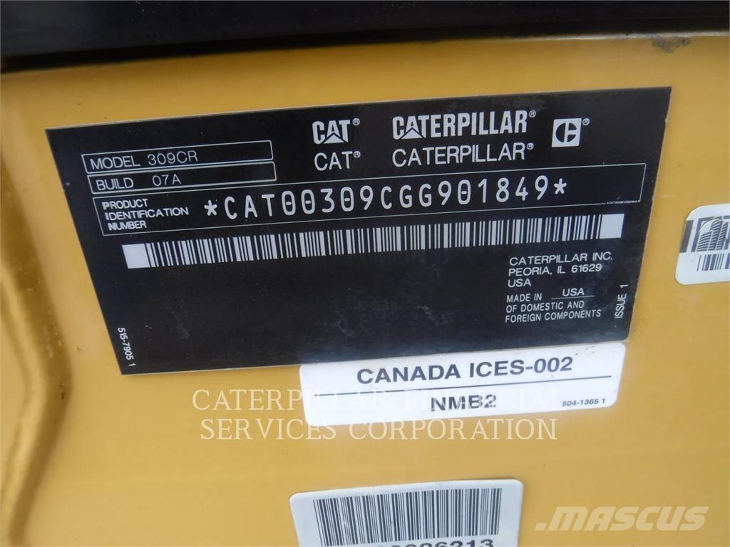 CAT 309-07CR Верижен екскаватор