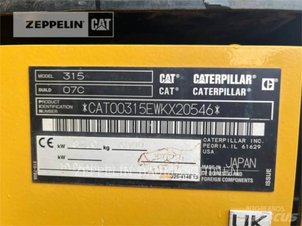 CAT 315-07B Верижен екскаватор