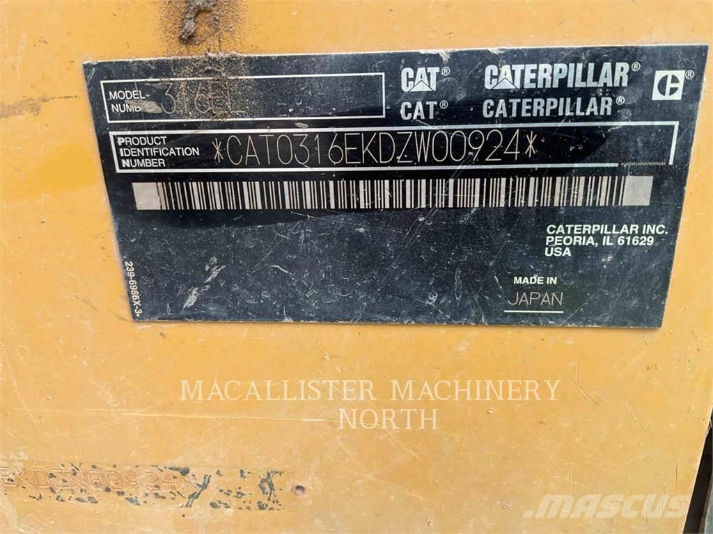 CAT 316EL Верижен екскаватор