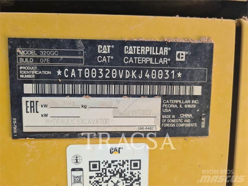 CAT 320GC Верижен екскаватор