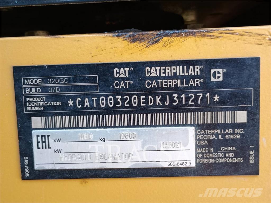 CAT 320GC Верижен екскаватор