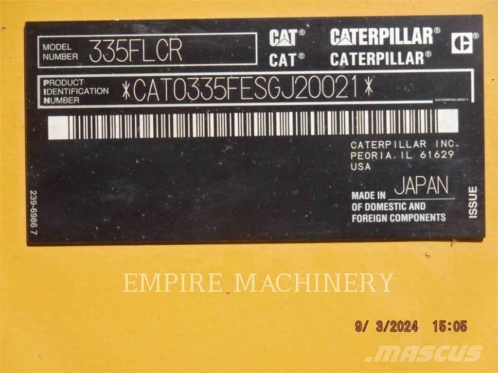 CAT 335FL P Верижен екскаватор