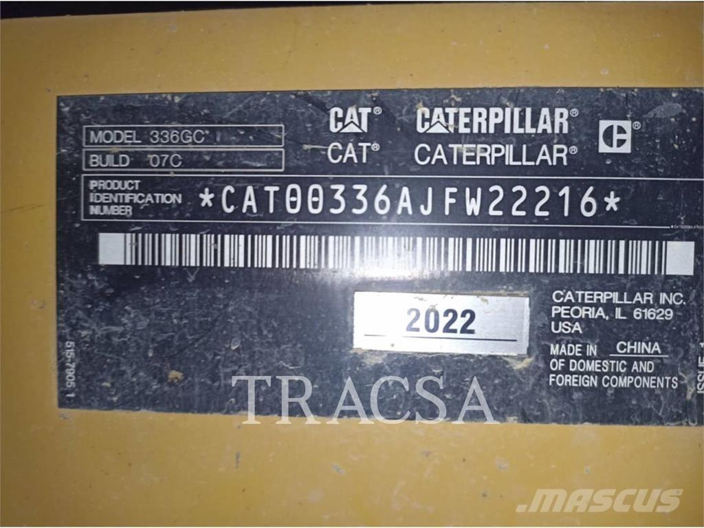 CAT 336-07GC Верижен екскаватор