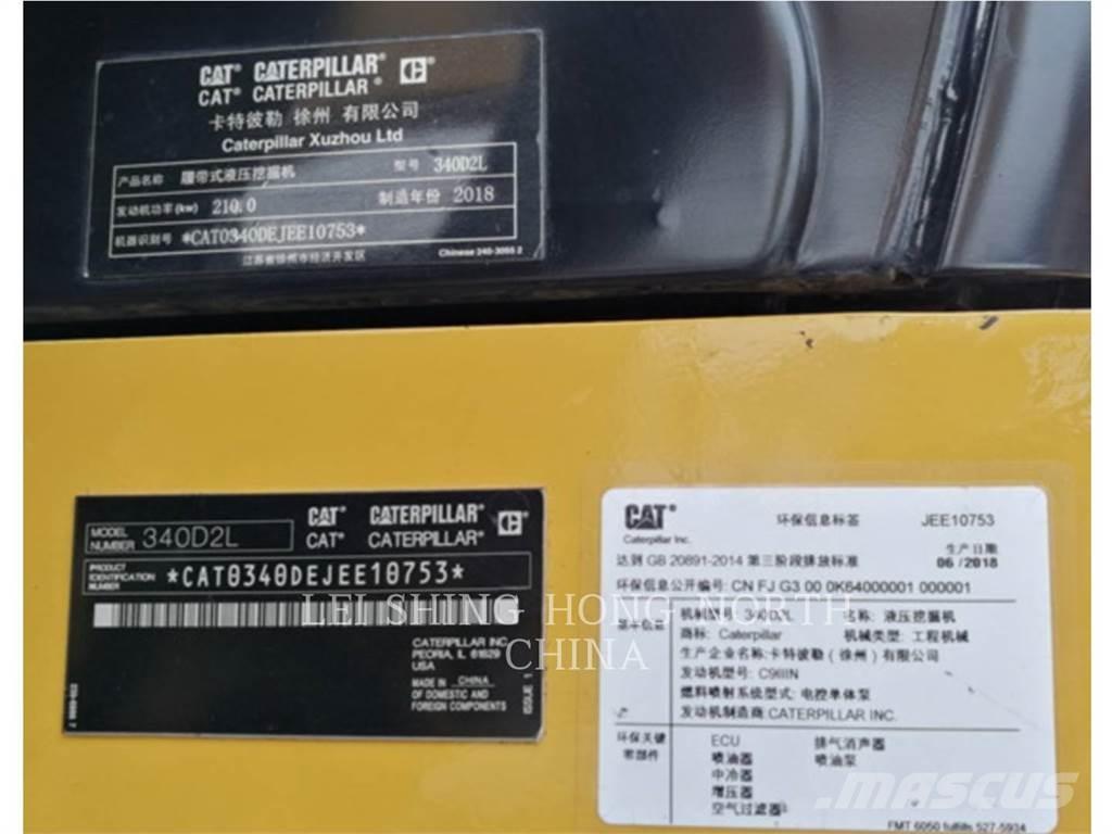 CAT 340D2L Верижен екскаватор