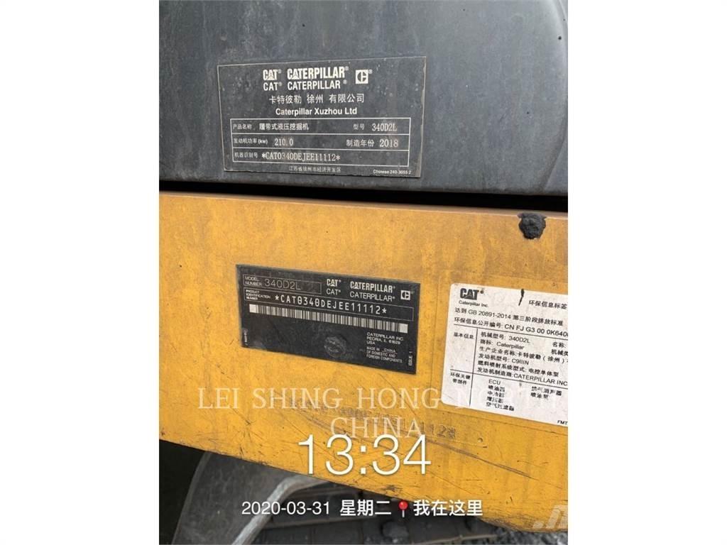 CAT 340D2L Верижен екскаватор